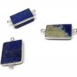 3 Pcs Lapis Lazuli Connectors; GeJewelry Making Jewelry Findings Lapis Lazuli Links Default Title