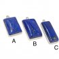 3 Pcs Lapis Lazuli Gemstone Charms; DIY Jewelry Making Wholesale Charms Default Title