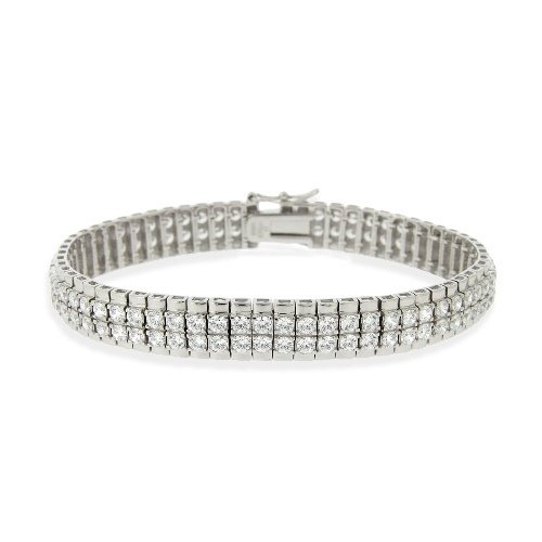 3ct Cubic Zirconia Two-Row Bracelet BBR13455