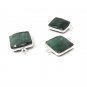 3Pcs Emerald Connectors; Gemstone Connectors; SJewelry findings DIY Jewelry 20X14mm Default Title