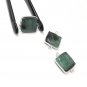 3Pcs Emerald Connectors; Gemstone Connectors; SJewelry findings DIY Jewelry 20X14mm Default Title
