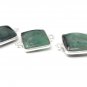3Pcs Emerald Connectors; Gemstone Connectors; SJewelry findings DIY Jewelry 20X14mm Default Title
