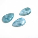 3Pcs Larimar Cabochon; GemNatural Gemstone Cabochons Wire Wrapping Jewelry Supplies Default Title