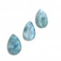 3Pcs Larimar Cabochon; GemNatural Gemstone Cabochons Wire Wrapping Jewelry Supplies Default Title