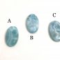 3Pcs Larimar Cabochons; Gemstone CabochonBulk Cabochon Wire Wrapping Jewelry Making Default Title