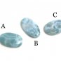 3Pcs Larimar Cabochons; Gemstone CabochonBulk Cabochon Wire Wrapping Jewelry Making Default Title