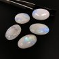 3Pcs Moonstone Cabochon; Gemstone CabochonWire Wrapping Large Size Cabs 28mm - 34mm Default Title