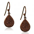 3W1118 - IP Coffee light Brass Earrings with AAA Grade CZ in Light Coffee Default Title