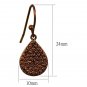 3W1118 - IP Coffee light Brass Earrings with AAA Grade CZ in Light Coffee Default Title