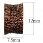 3W1119 - IP Coffee light Brass Earrings with AAA Grade CZ in Light Coffee Default Title