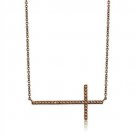3W1131 - IP Coffee light Brass Chain Pendant with AAA Grade CZ in Light Coffee