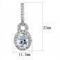 3W1276 - Rhodium Brass Earrings with AAA Grade CZ in Clear Default Title