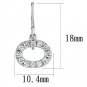 3W1278 - Rhodium Brass Earrings with AAA Grade CZ in Clear Default Title