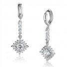 3W1280 - Rhodium Brass Earrings with AAA Grade CZ in Clear Default Title