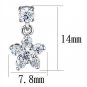 3W1284 - Rhodium Brass Earrings with AAA Grade CZ in Clear Default Title