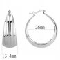 3W1396 - Rhodium Brass Earrings with No Stone Default Title