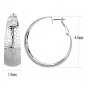 3W1397 - Rhodium Brass Earrings with No Stone Default Title