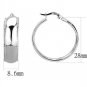 3W1398 - Rhodium Brass Earrings with No Stone Default Title