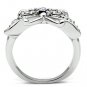 3W204 - Rhodium Brass Ring with AAA Grade CZ in Amethyst