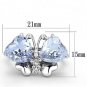 3W309 - Rhodium Brass Ring with AAA Grade CZ in Light Amethyst