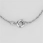 3W457 - Rhodium Brass Necklace with AAA Grade CZ in Clear