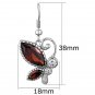 3W613 - Rhodium Brass Earrings with AAA Grade CZ in Garnet Default Title