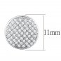 3W666 - Rhodium Brass Earrings with AAA Grade CZ in Clear Default Title