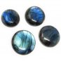 4 Pcs Labradorite CabocWire Wrapping Jewelry Supplies Wholesale Cabochons 25mm-34mm Default Title
