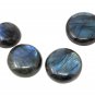 4 Pcs Labradorite CabocWire Wrapping Jewelry Supplies Wholesale Cabochons 25mm-34mm Default Title
