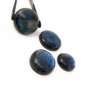 4 Pcs Labradorite CabocWire Wrapping Jewelry Supplies Wholesale Cabochons 25mm-34mm Default Title