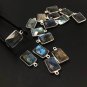 4 Pcs Labradorite Gemstone Charms; Sterling SJewelry Making Jewelry Supplies 16x9mm Default Title