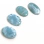 4 Pcs Larimar Cabochon Lot; Loose GemstoJewelry Making Jewelry Supplies 23mm - 29mm Default Title