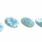 4 Pcs Larimar Cabochon Lot; Loose GemstoJewelry Making Jewelry Supplies 23mm - 29mm Default Title