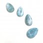 4 Pcs Larimar Cabochon; GeWholesale Gemstone Cabochon Jewelry Making Bulk Cabochons Default Title