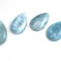 4 Pcs Larimar Cabochon; GeWholesale Gemstone Cabochon Jewelry Making Bulk Cabochons Default Title