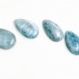 4 Pcs Larimar Cabochon; GeWholesale Gemstone Cabochon Jewelry Making Bulk Cabochons Default Title