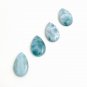 4 Pcs Natural Larimar Drop Shape Cabochon; LJewelry Making Wire Wrapping 22mm -24mm Default Title