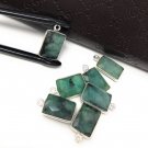 4 Pcs Wholesale Emerald GemstoneJewelry Supplies Briolette Bracelet Charms 16.5X9mm Default Title