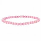 4mm Pink Cats Eye Beaded Stretch Bracelet B6031PK