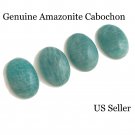 4Pcs Amazonite Cabochon; Loose GemstoneJewelry Supplies Wire Wrapping Bulk Cabochon Default Title