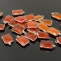 5 Pcs - 10Pcs Natural Carnelian Silver Plated Charms Wholesale Jewelry Findings Jewelry Supplies