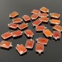 5 Pcs - 10Pcs Natural Carnelian Silver Plated Charms Wholesale Jewelry Findings Jewelry Supplies