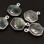 5 Pcs Labradorite Gemstone Charms; SterlJewelry Making Jewelry Supplies 19.5x15.5mm Default Title