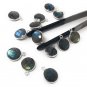 5 Pcs Labradorite GemSterling Silver Charms DIY Jewelry Making Supplies 15.5mmx12mm Default Title