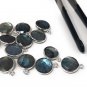5 Pcs Labradorite GemSterling Silver Charms DIY Jewelry Making Supplies 15.5mmx12mm Default Title