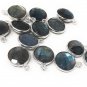 5 Pcs Labradorite GemSterling Silver Charms DIY Jewelry Making Supplies 15.5mmx12mm Default Title