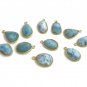 5 Pcs Larimar Charms; Gemstone Charms; BezeBulk Charms Wholesale Charms DIY Jewelry Default Title