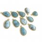 5 Pcs Larimar Charms; Gemstone Charms; BezeBulk Charms Wholesale Charms DIY Jewelry Default Title