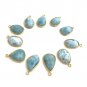 5 Pcs Larimar Charms; Gemstone Charms; BezeBulk Charms Wholesale Charms DIY Jewelry Default Title