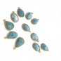5 Pcs Larimar Charms; Gemstone Charms; BezeBulk Charms Wholesale Charms DIY Jewelry Default Title